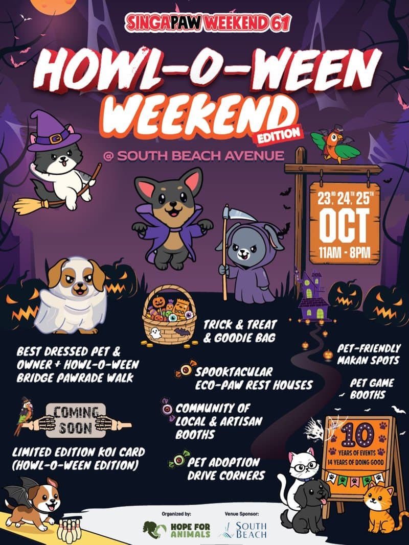 Howl-O-Ween Weekend (SingaPAW Weekend) poster