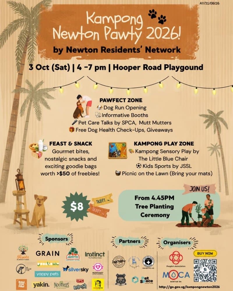 Kampong Newton Pawty 2026 poster